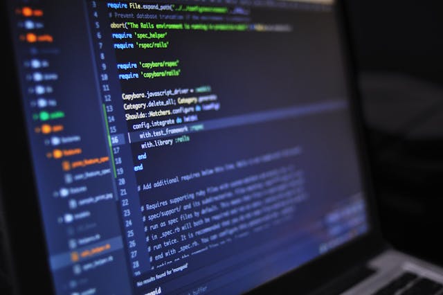 Bild von einem Codingprogramm